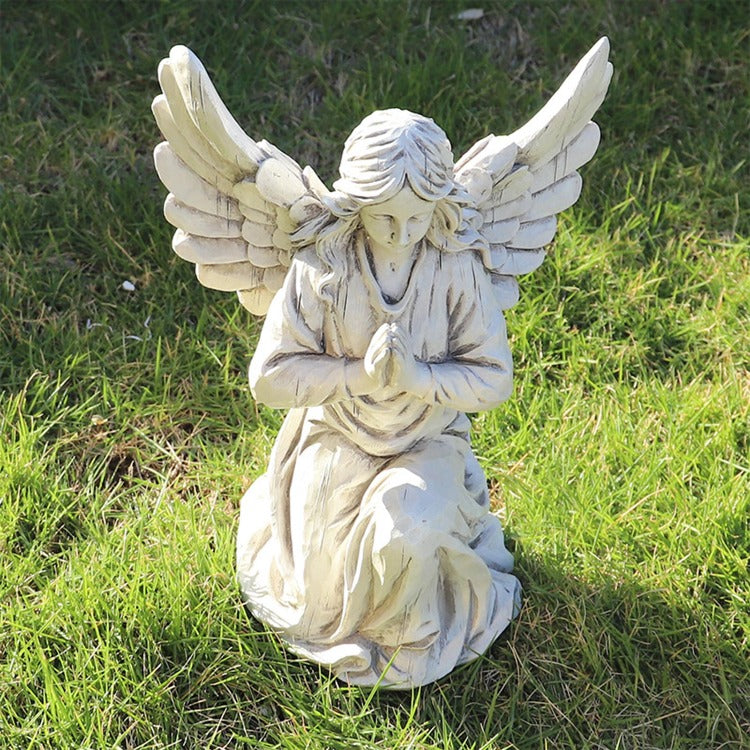 Figurine De Jardin d'ange Statue De Jardin D'extérieur, Décoration
