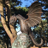 Statue Jardin <br>Dragon Fontaine