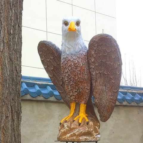 Tête d'aigle Sculpture Simulation Animal Résine Artisanat Arbre à Suspendre  Décoratif Extérieur Jardin Jardin Décoration d'Eagle Majestueux pour Cour,  Cour et Pelouse-1 : : Sports et Plein air