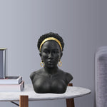 Statue Africaine Visage Noir