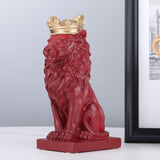 Statue Lion Rouge
