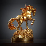 Sculpture Cheval Or