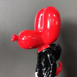 Statue Chien en Forme de Ballon rouge