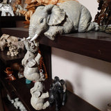 Sculpture Éléphant avec Enfants