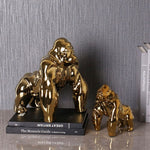 Sculpture Gorille Gold