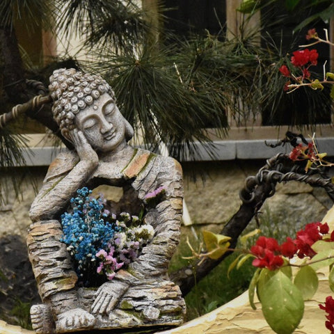 Sculpture jardin pierre