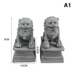 figurine Lion Chinois Pierre