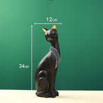 Sculpture Chat Noir Égyptien