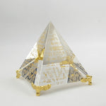 Sculpture Égypte Pyramide en Crystal