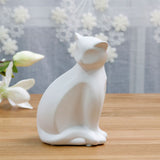 Sculpture de chat Design Blanc