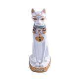 Statue Chat Egypte Blanc