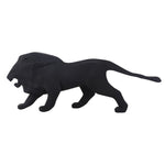 Statue Lion Résine noir décoration