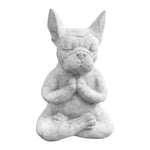 Statue Chien Bouledogue Méditation