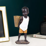 Sculpture Enfant Africain