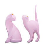 Statue Chat couleur Rose
