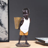 Statue Enfant Africain déco
