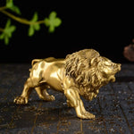 Sculpture Lion Doré