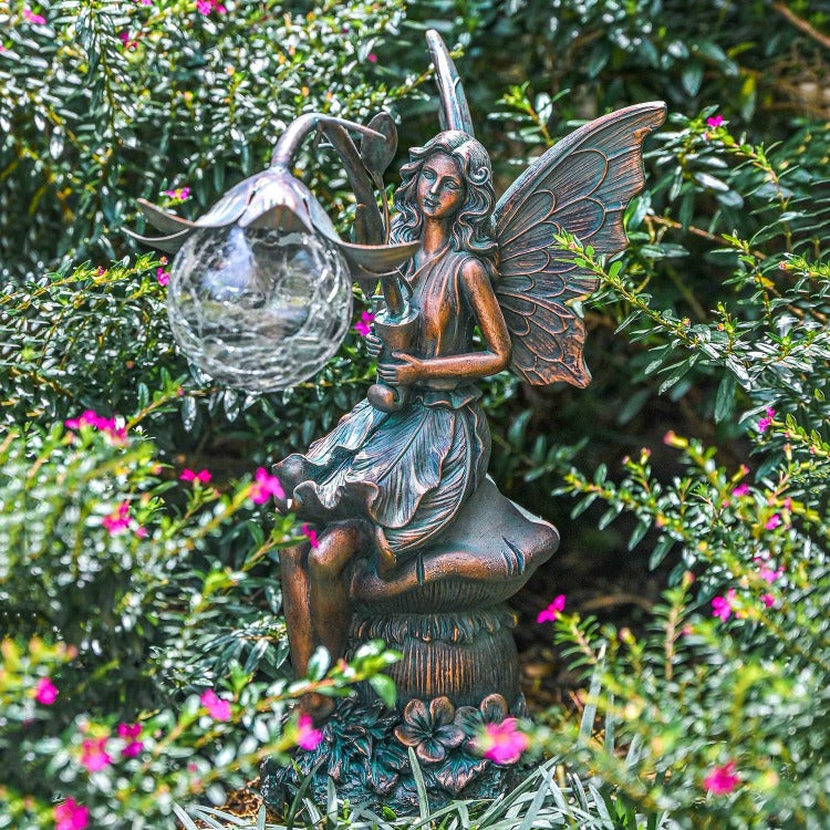 Statue de fée pour jardin de fées - DLZAOAO - Blanc - Ornements de jardin  en résine de haute qualité - Cdiscount Jardin