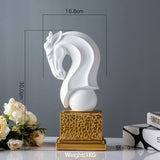 Sculpture Cheval Buste Design