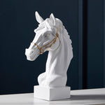 Statue Buste Cheval