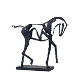 Statue Cheval Abstrait pattes levées
