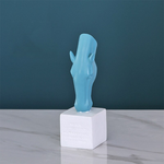 Statue Cheval Buste Bleu Turquoise