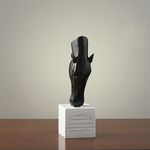 Statue Cheval Buste Noir