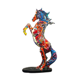 Statue Cheval <br>Multicolore