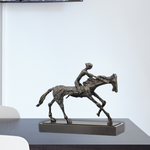 Statue Cheval en métal Le Cavalier