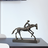 Statue Cheval en métal Le Cavalier