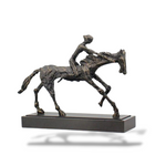 Statue Cheval en métal Le Cavalier design