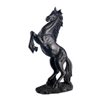 Statue Cheval Noir en noir