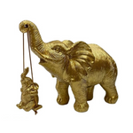 Sculpture Éléphant doré