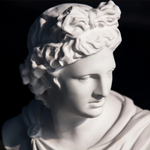 Statuette Grecque Buste Apollon