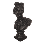 Statue Grecque Buste Apollon Noir