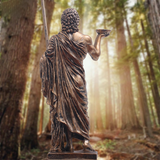 Statue Grecque Dieu Médecine Asclépios en résine