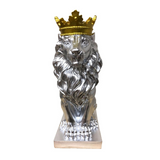 Statue Lion <br>Argent