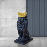 Statue Lion Assis