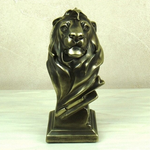 Statue Lion Buste en résine