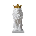 Statue Lion Couronne en résine