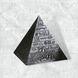Statue Égyptienne Pyramide Noir