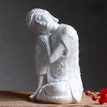 sculpture Bouddha Blanc